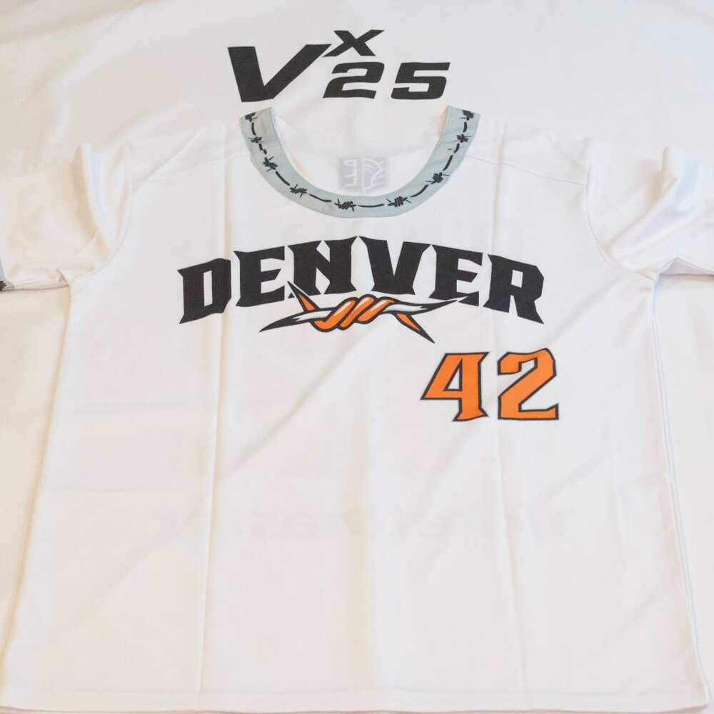 NEW 2024 Men's PLL Denver Outlaws Lacrosse Club Brennan O'neill Jersey Size Lg